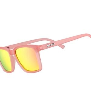 Goodr Shrimpin' Ain't Easy small pink mirrored sunglasses